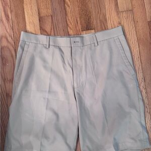 Peter Millar Light Khaki Flat Front Shorts